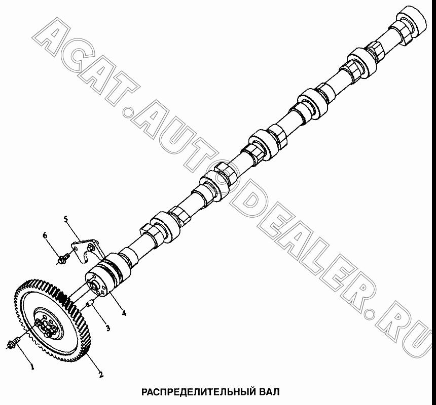 Шестерня распределительного вала M3400-1006002A для Shaanxi самосвал