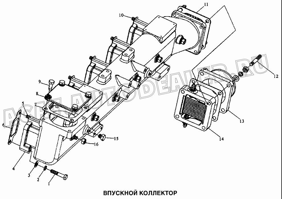 Впускной воздуховод M3000-1008101E для Shaanxi самосвал