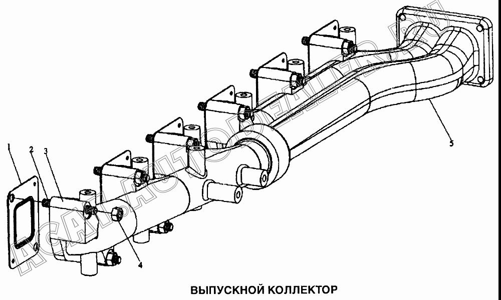 Передняя часть выпускного коллектора M3000-1008201B для Shaanxi самосвал