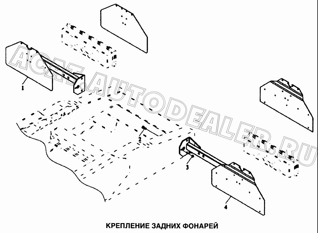 Кронштейн AZ9100940003 для Shaanxi самосвал