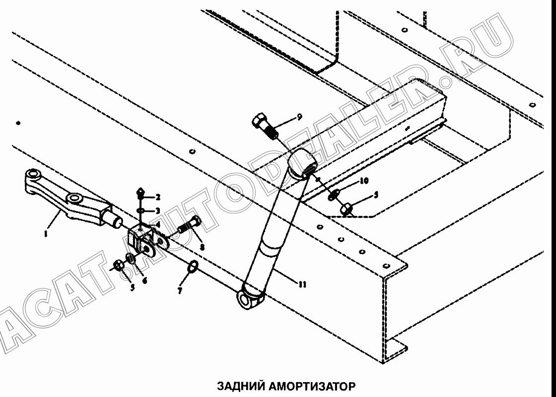 Амортизатор 99100680046 для Shaanxi самосвал