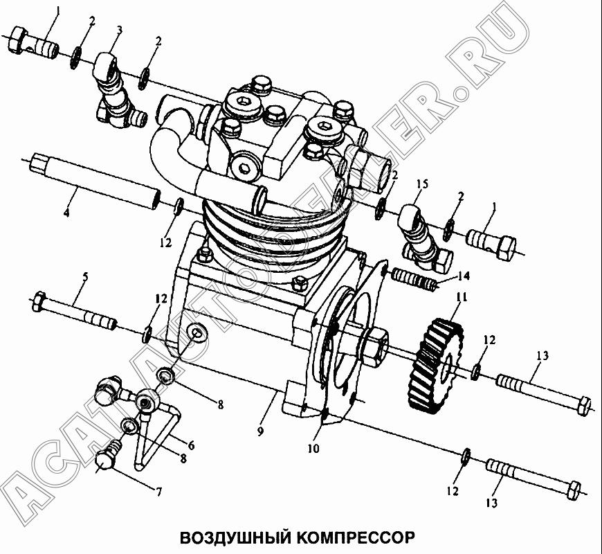 Уплотнение 14 JB/T982-14 для Shaanxi самосвал