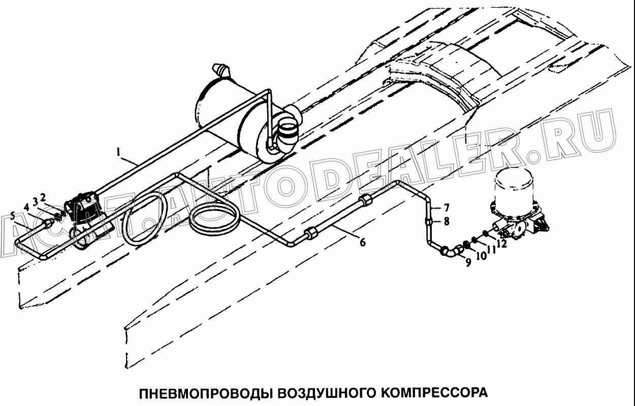 Трубка DZ9100360177 для Shaanxi самосвал