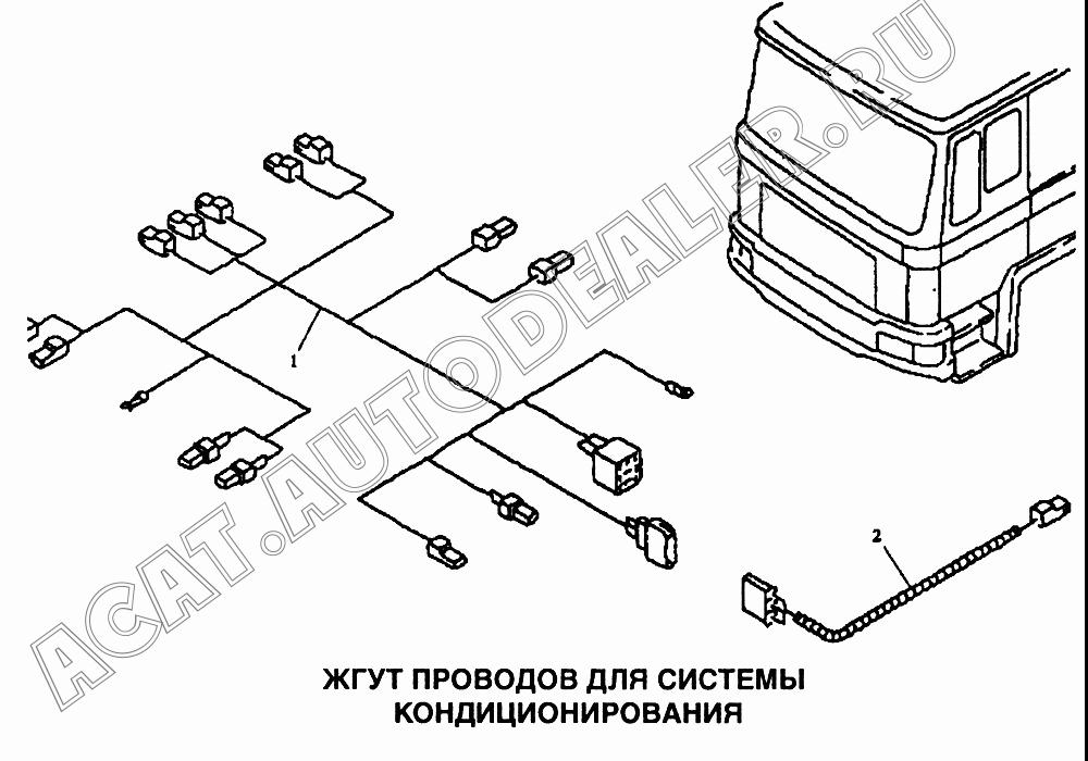 Жгут проводов для системы кондиционирования в кабине 81.25419.6917 для Shaanxi самосвал