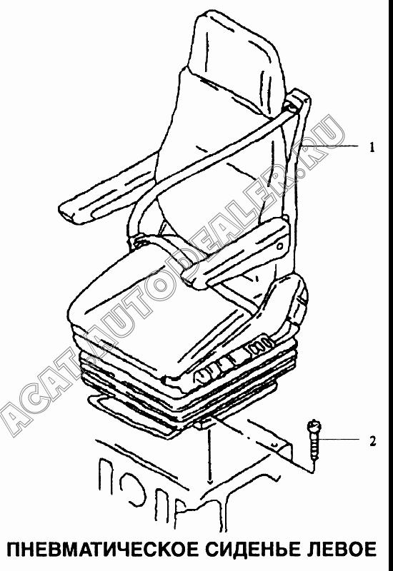 Пневматическое сиденье левое 81.62301.6895 для Shaanxi самосвал