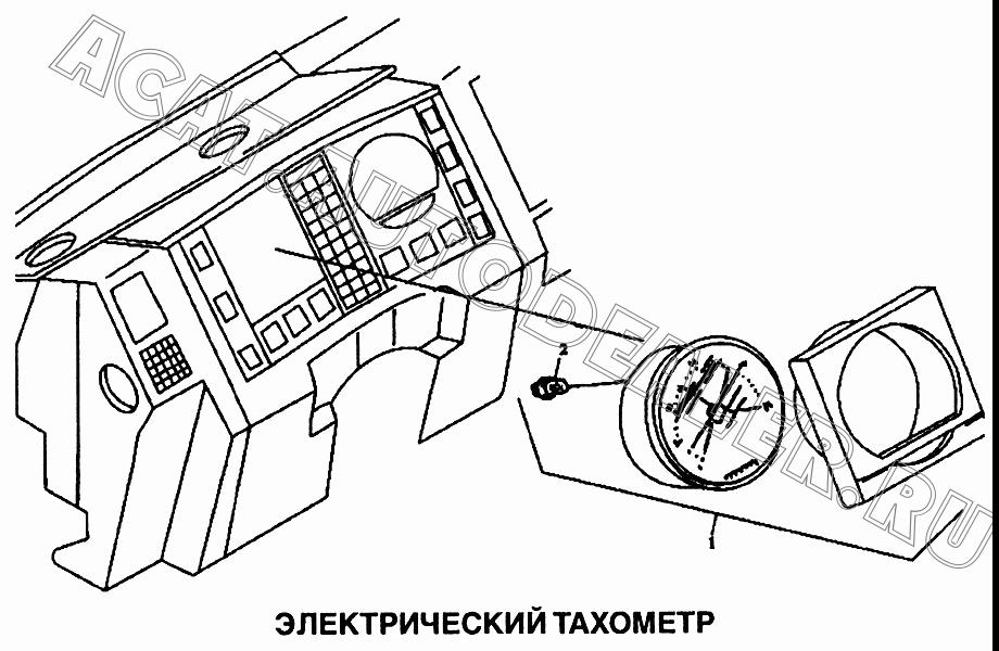 Электрический тахометр (модель 232518) DZ9100586002 для Shaanxi самосвал