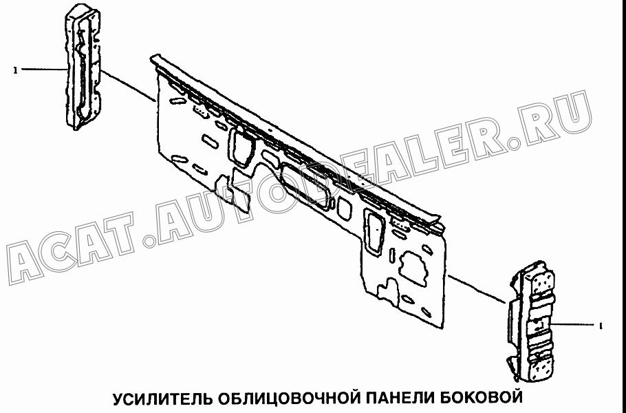 Усилитель облицовочной панели боковой 81.62410.4286 для Shaanxi самосвал
