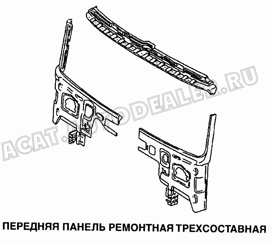 Передняя панель в сборе 81.62410.4301 для Shaanxi самосвал