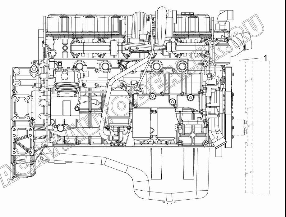 Двигатель СА6DL2-33-4 в сборе 1000410-523 для FAW CA3252