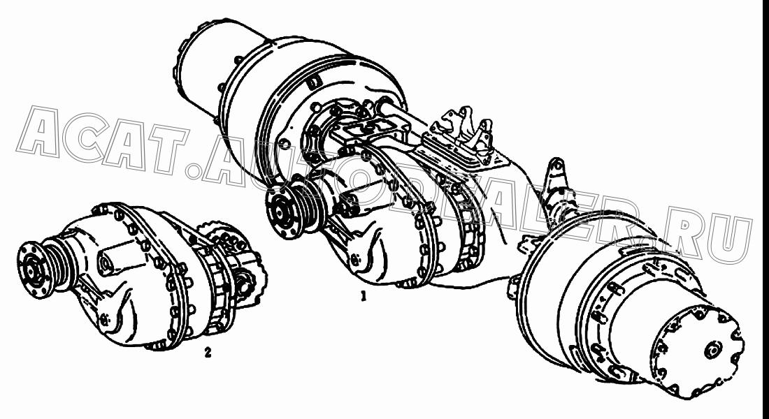 Средний мост B25GZY2C1-Z для FAW CA3252