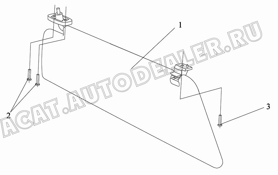 Левый противосолнечный козырек в сборе 8202015C109 для FAW CA3252