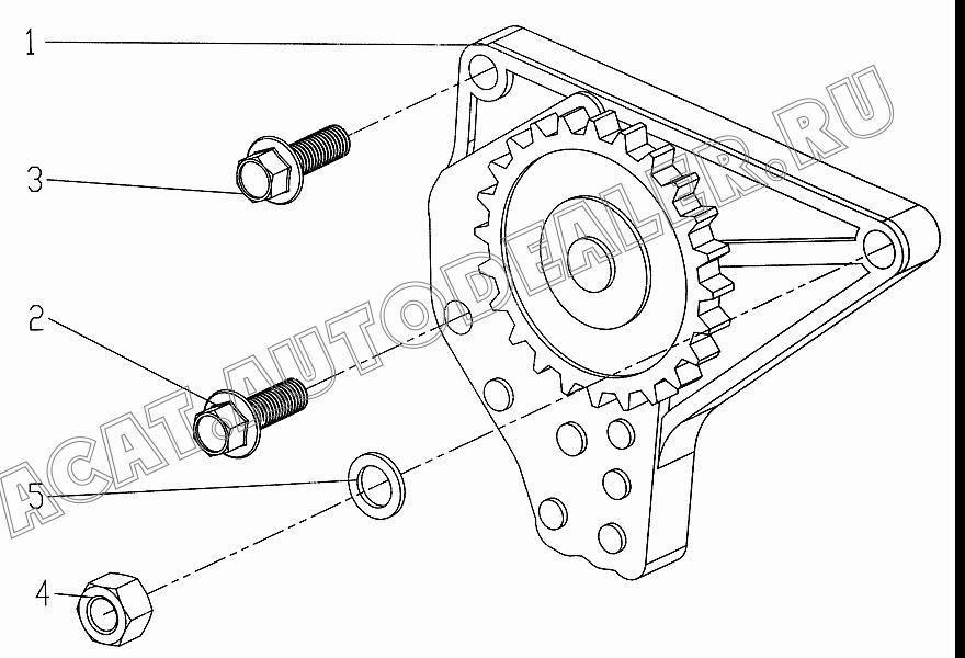 Шестеренчатый масляный насос 12159765 для Deutz 226B