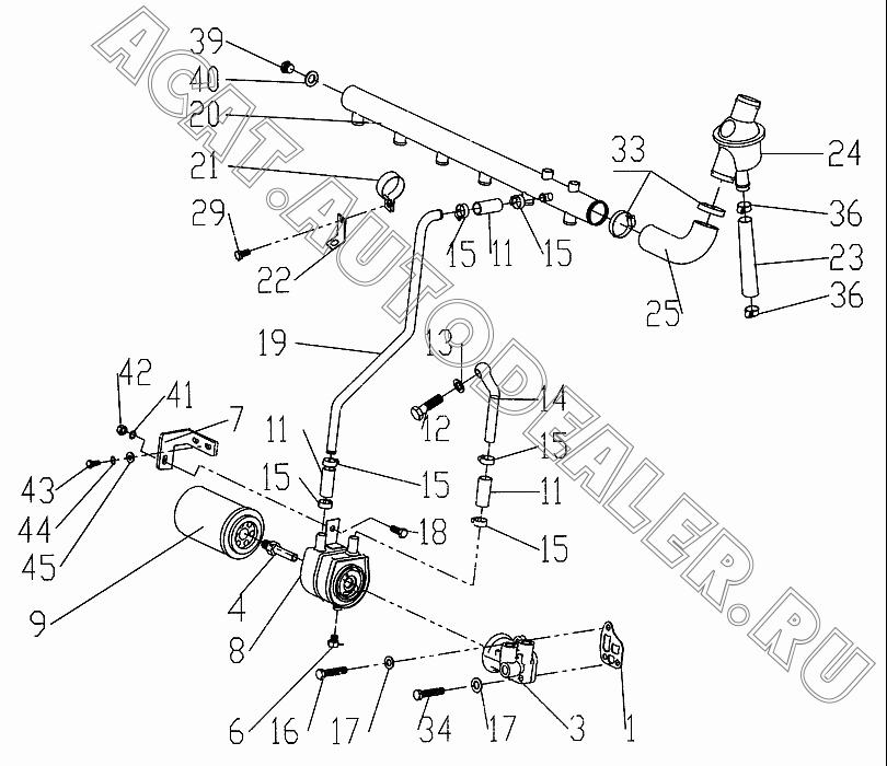 Уплотнительное кольцо 12270878 для Deutz 226B