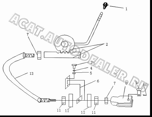 Рукоятка W0105308008 для Xiamen XZ636