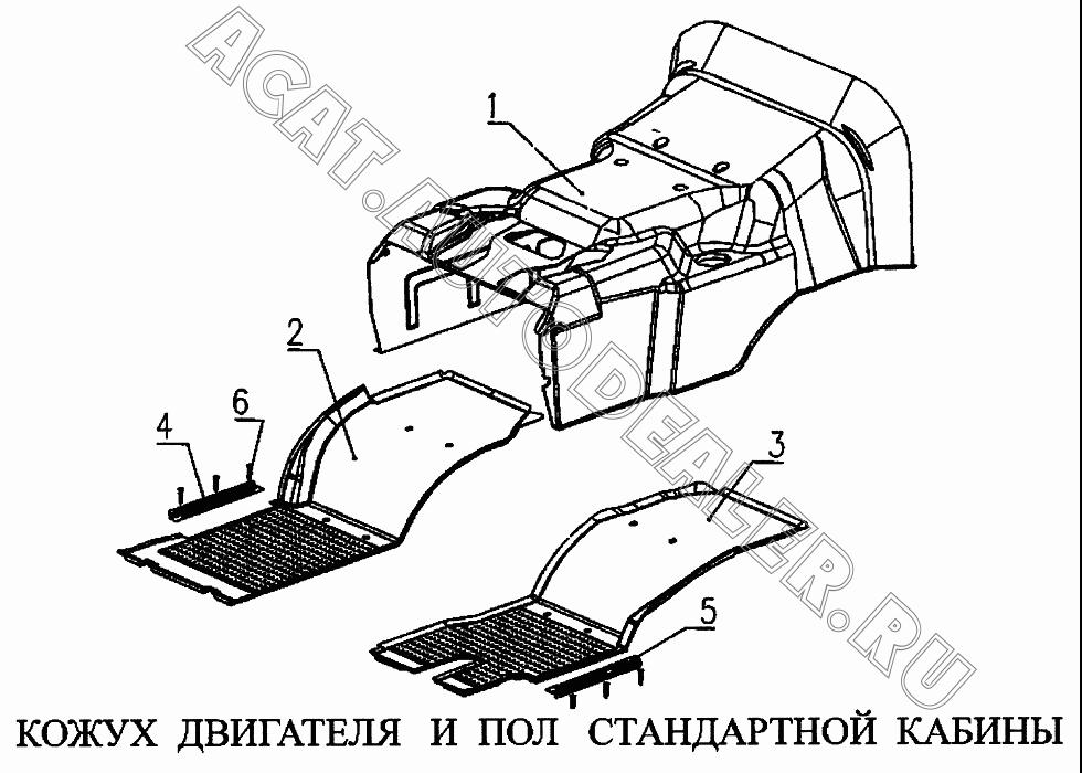 Кожух капота двигателя ZW1641626003 для CNHTC Sinotruk Howo