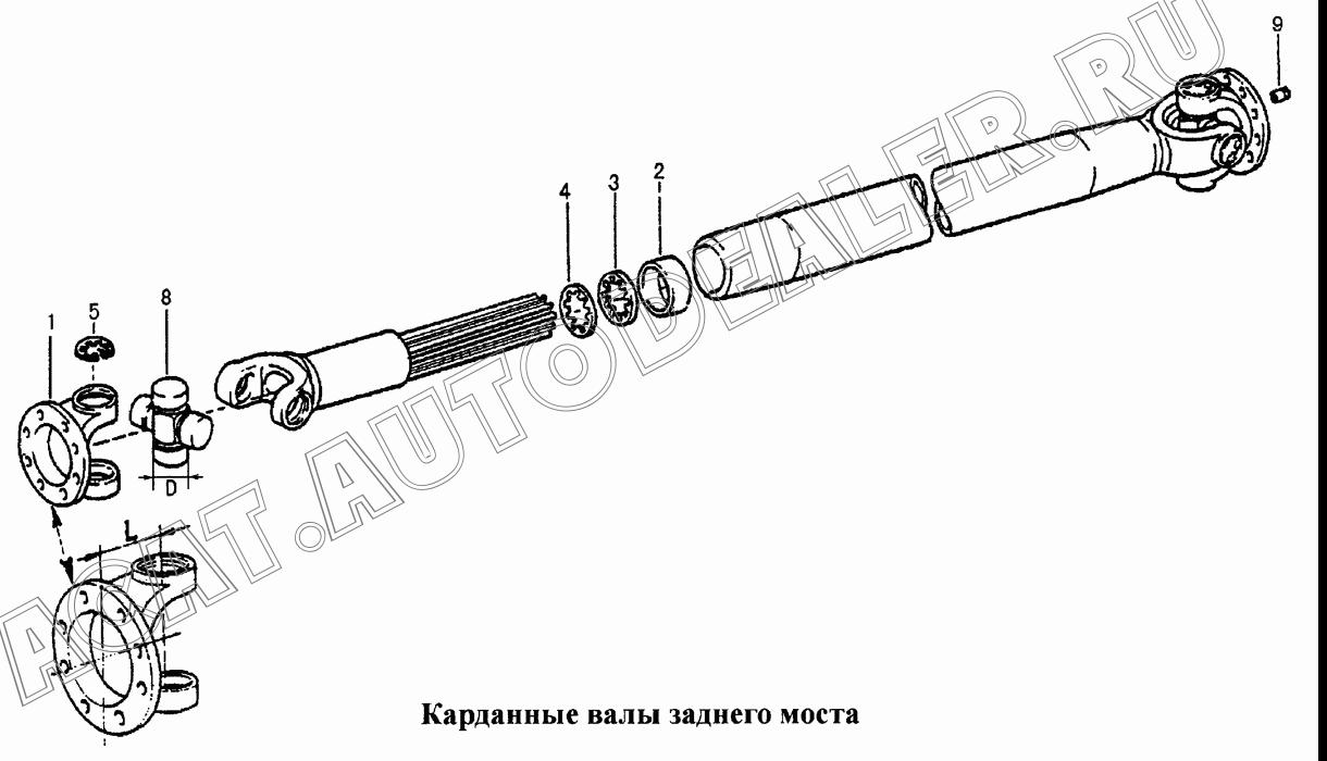 Соединительный фланец карданного вала Ф165 плоский 19036311062 для CNHTC Sinotruk Hania