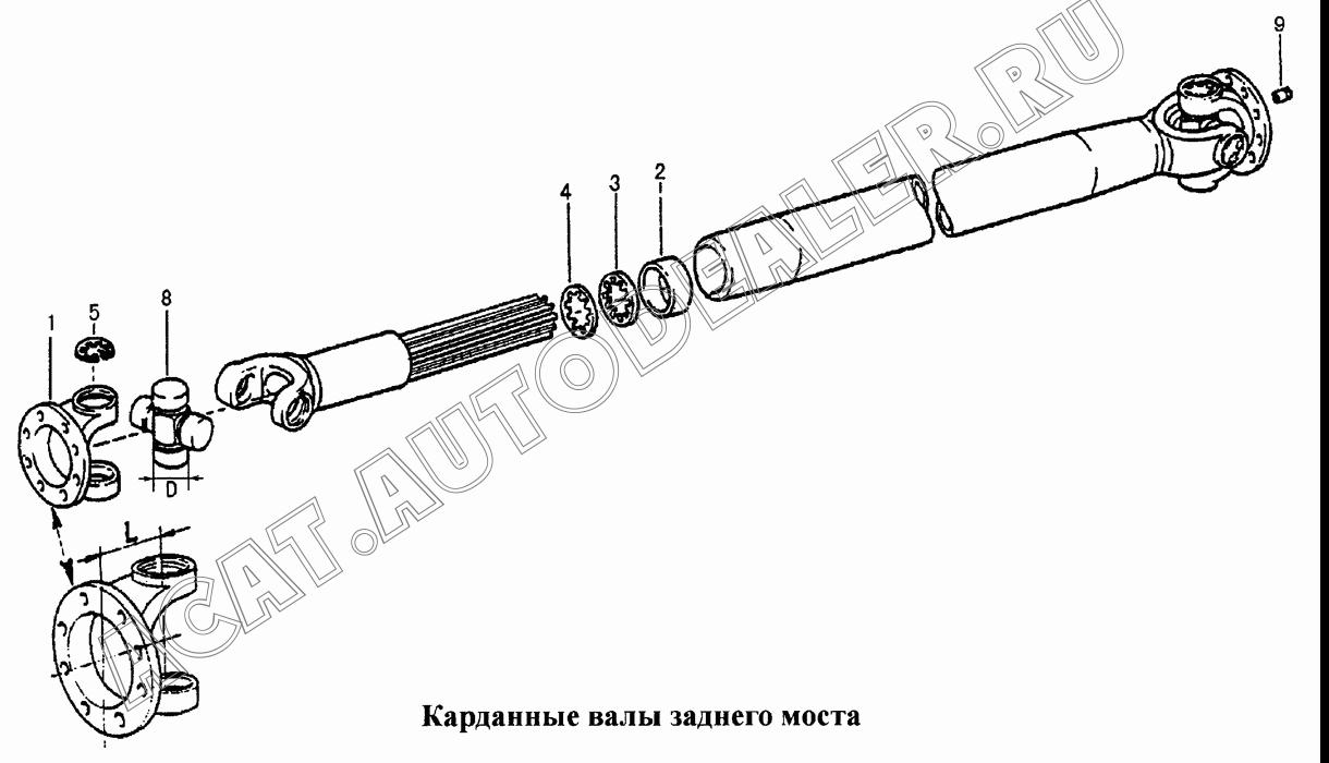 Соединительный фланец карданного вала Ф180 плоский AZ9115311010 для CNHTC Sinotruk Hania