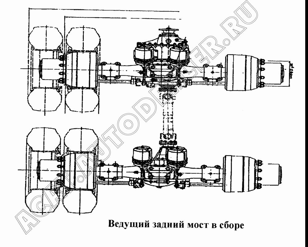 Двойной задний мост STEYR (i=4.42, колесная колея 1850,XSФ180,2главного платы) AH71131400223 для CNHTC Sinotruk Hania