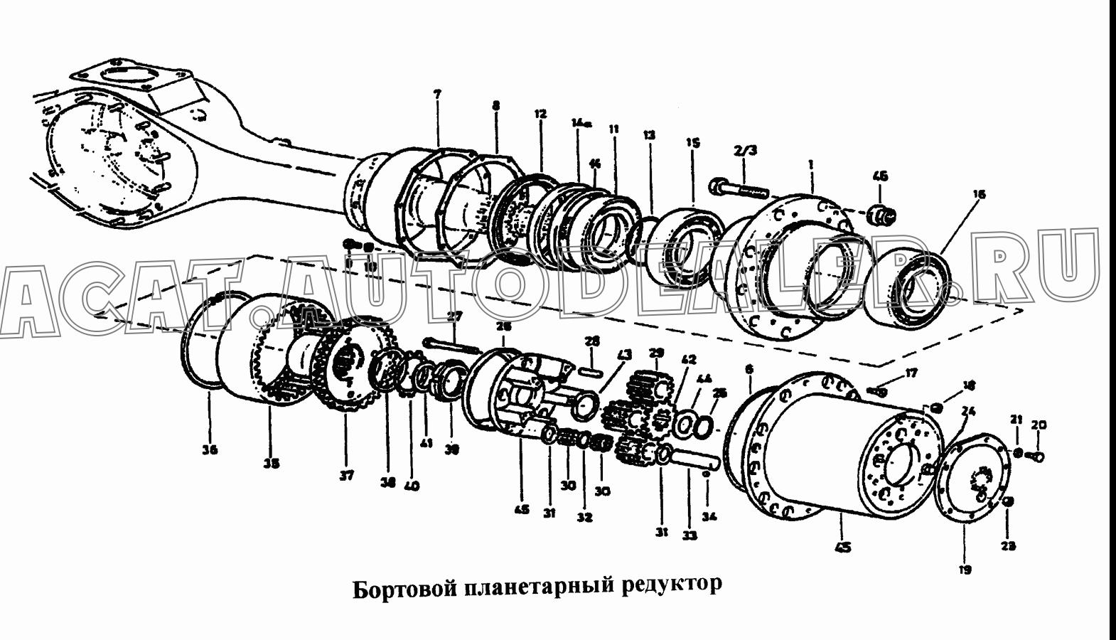 Кольцо с внутренними зубьями (z=57) 199012340121 для CNHTC Sinotruk Hania