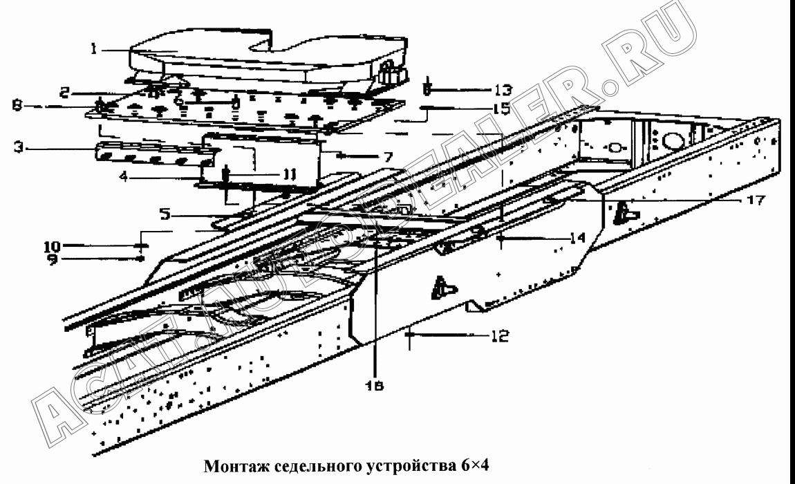 Седельное устройство в сборе (высота 180mm) WG09112930002 для CNHTC Sinotruk Hania