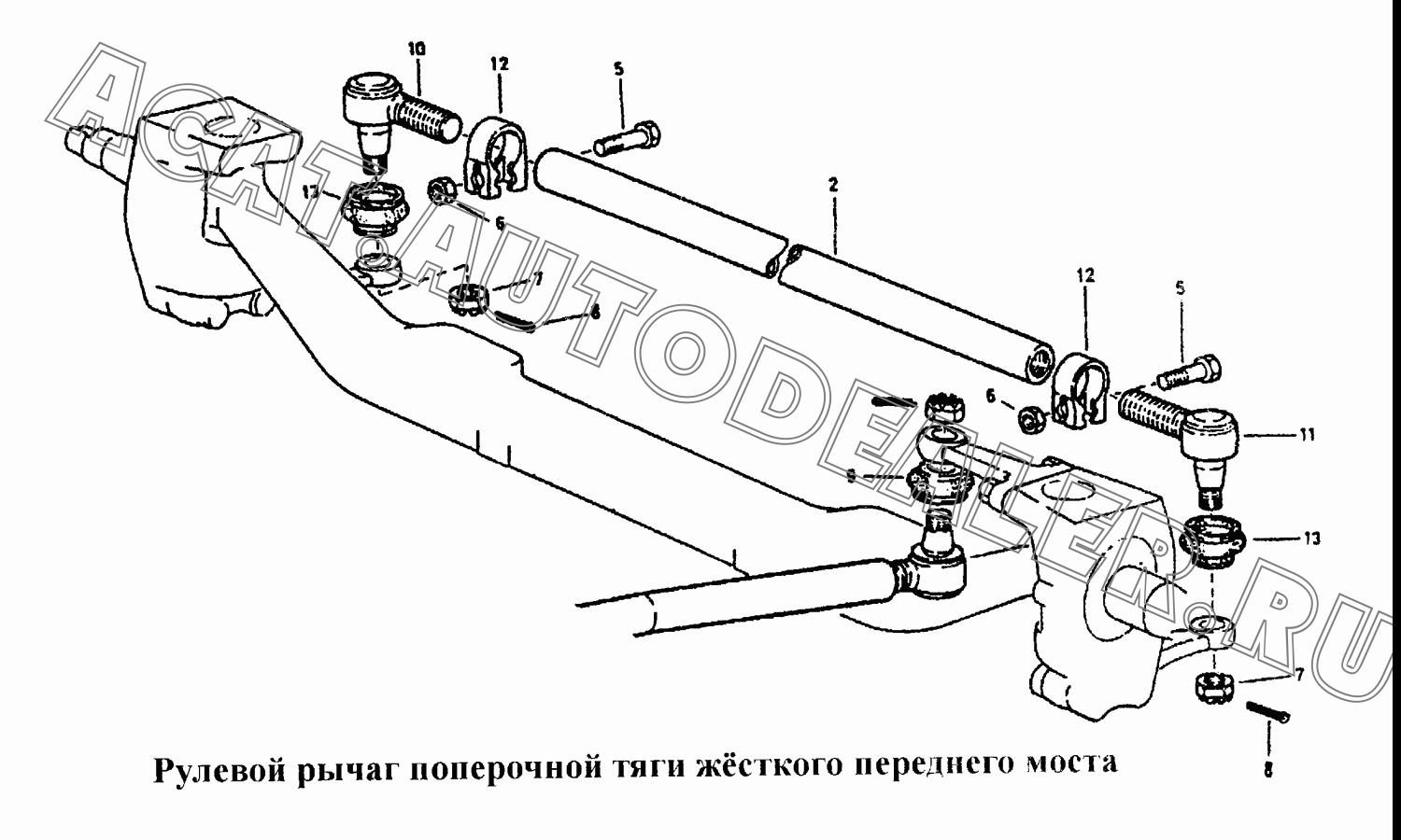 Шаровый наконечник левый AZ9100430218-11 для CNHTC Sinotruk Hania