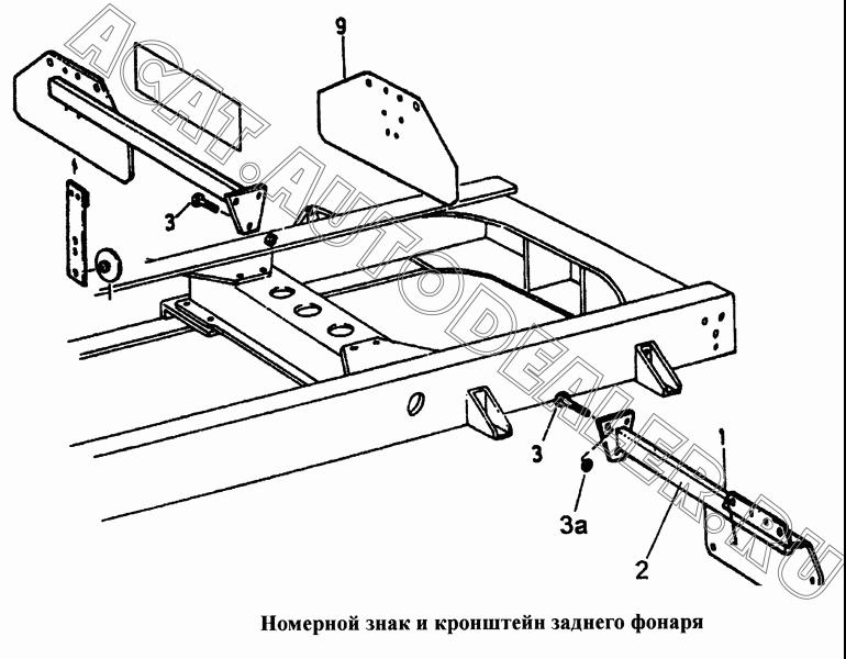 Пластина кронштейна AZ9100940016 для CNHTC Sinotruk Hania