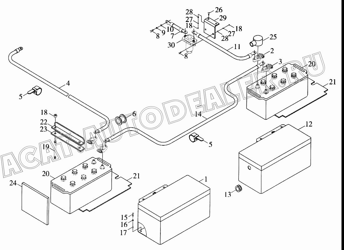 Левый аккумуляторный бак 9D630-6501000 для Foton FL936F