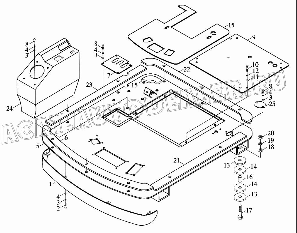 Платформа 9D630-4601000 для Foton FL936F