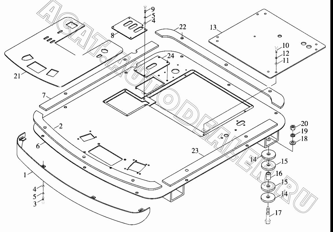 Платформа 9D633-4601000 для Foton FL936F