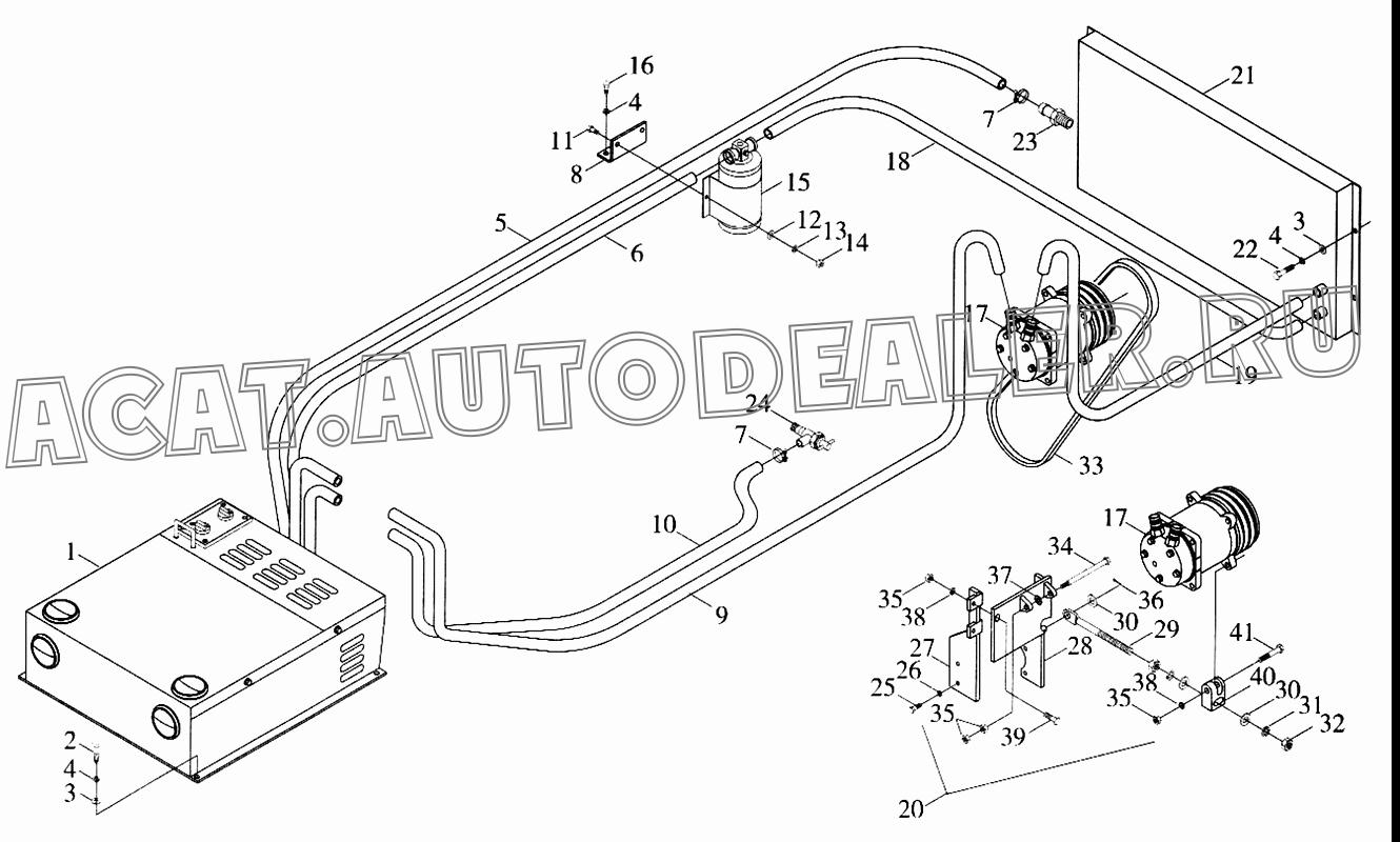 Трубка 9D630-6806000 для Foton FL936F