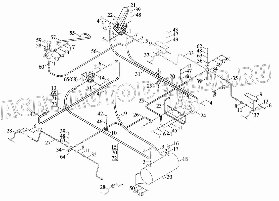 Прокладка 9F20-2800ОЗ для Foton FL958G