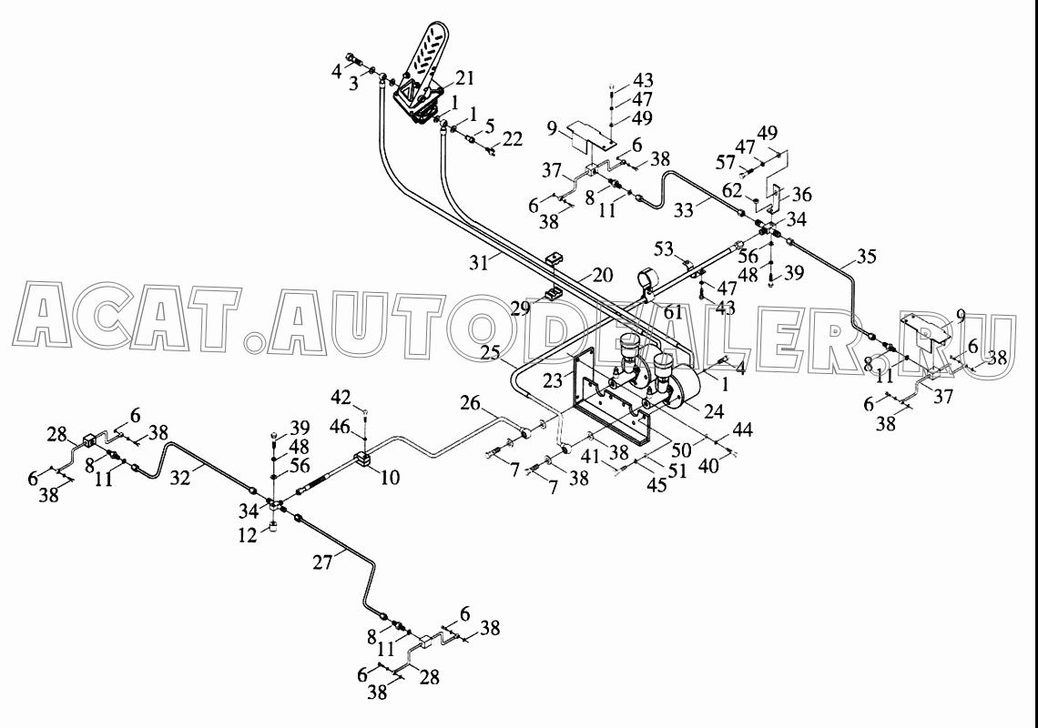 Опора 9F20-280013A для Foton FL958G