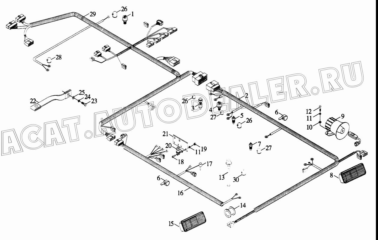 Жгут 9F829-6401000 для Foton FL958G