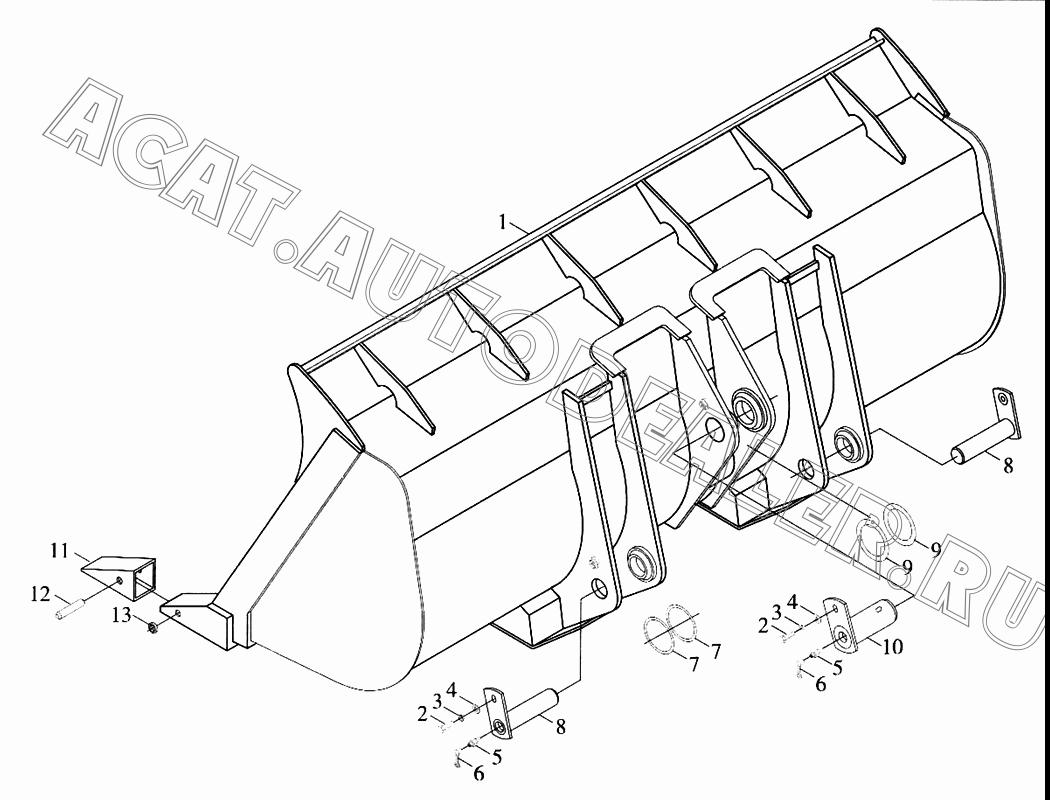 Ковш 9F610-73D01000A для Foton FL958G