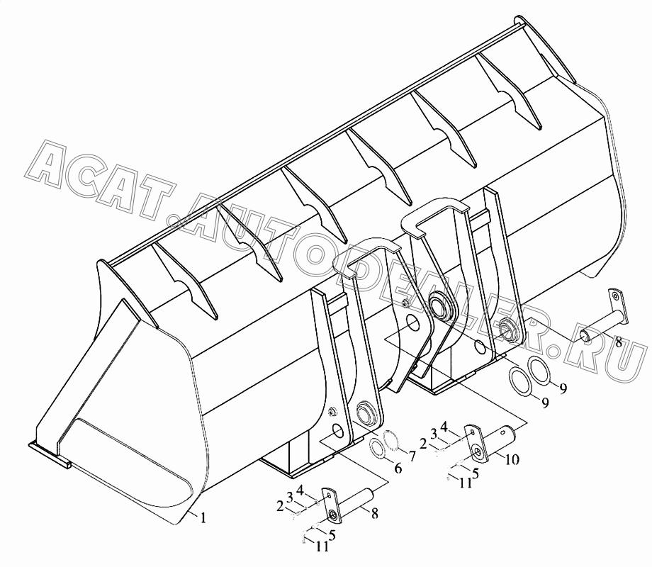 Ковш 9F610-73F01000A для Foton FL958G