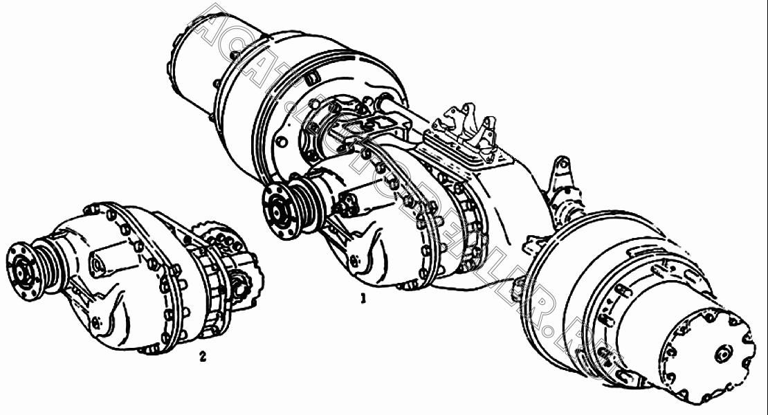 Редуктор среднего моста хово схема каталог