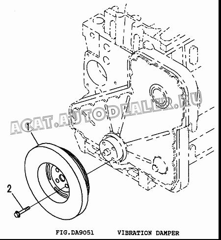 DAMPER CU3925570 для Cummins 6CT 8.3