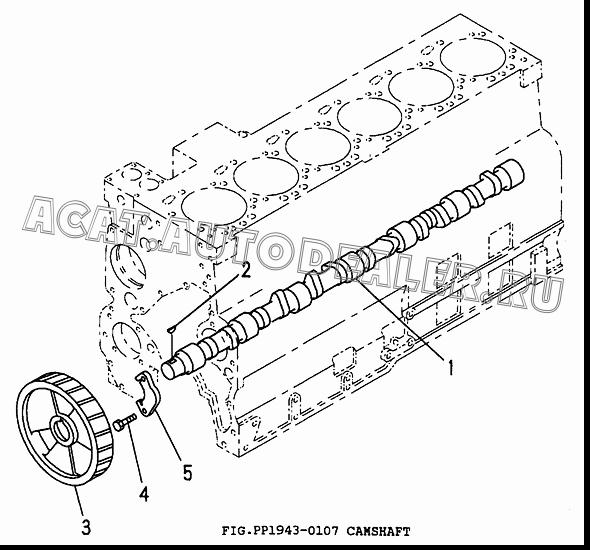 CAMSHAFT CU3924471 для Cummins 6CT 8.3