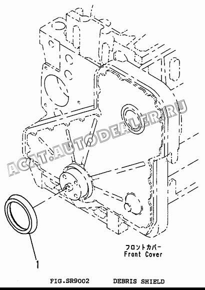 SEAL, DUST CU3918113 для Cummins 6CT 8.3