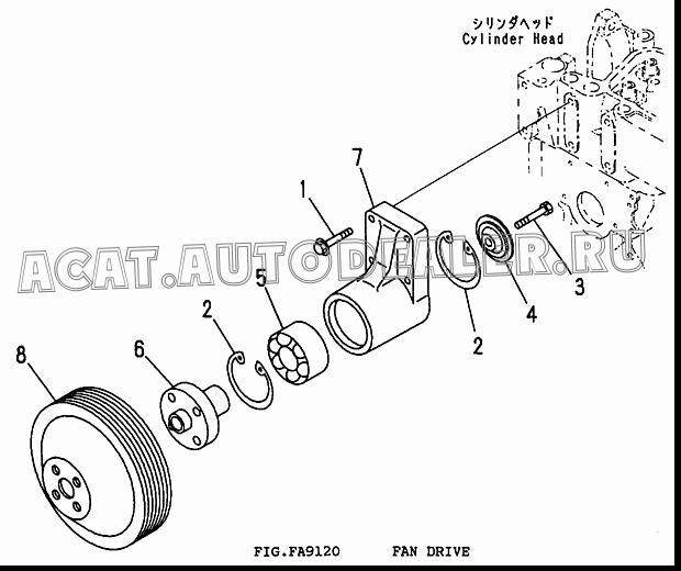 RING, RETAINER CU3035960 для Cummins 6CT 8.3