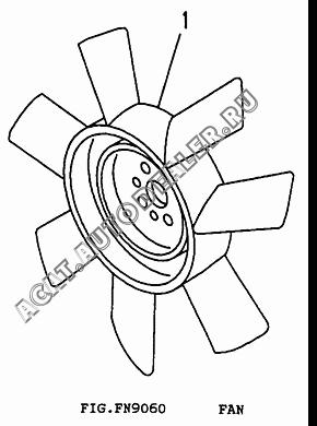 FAN CU3911328 для Cummins 6CT 8.3