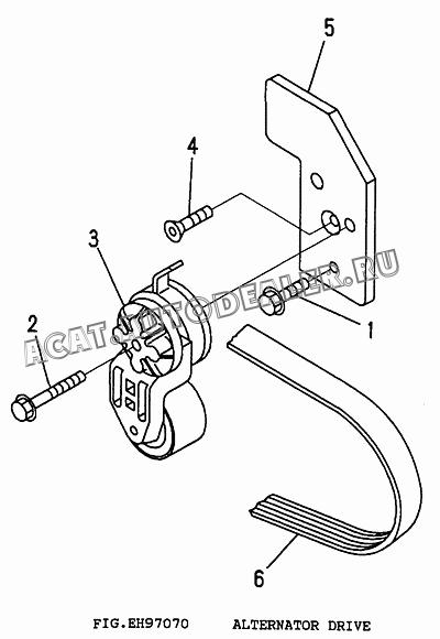 TENSIONER, BELT CU3922901 для Cummins 6CT 8.3