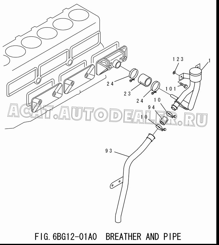 BREATHER 1-11740-265-2 для Isuzu 6BG1-1-T