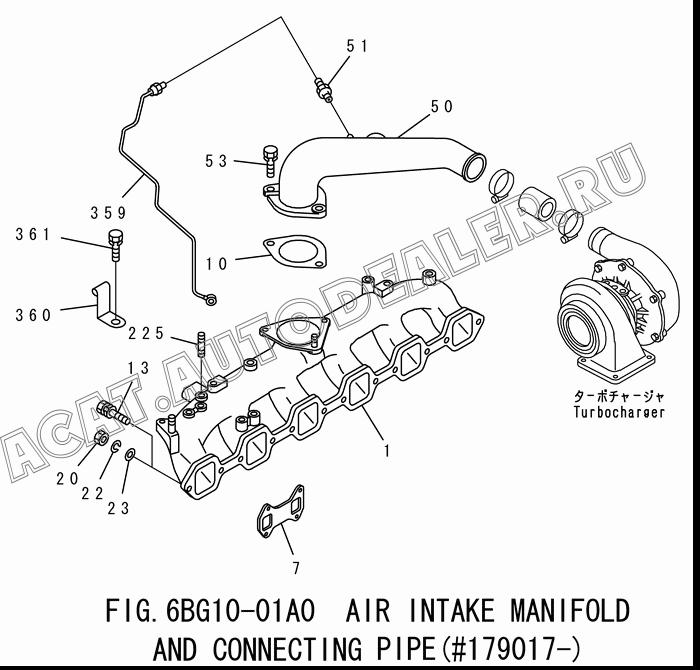 MANIFOLD,INTAKE 1-14112-180-3 для Isuzu 6BG1-1-T