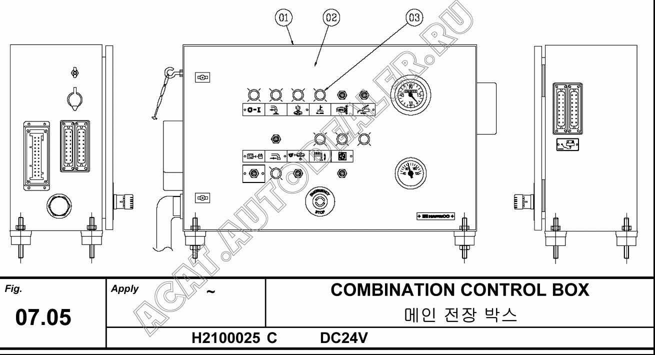 BOX CONSTRUCTION DC24V H2100066 для Hanwoo HCP40.15X