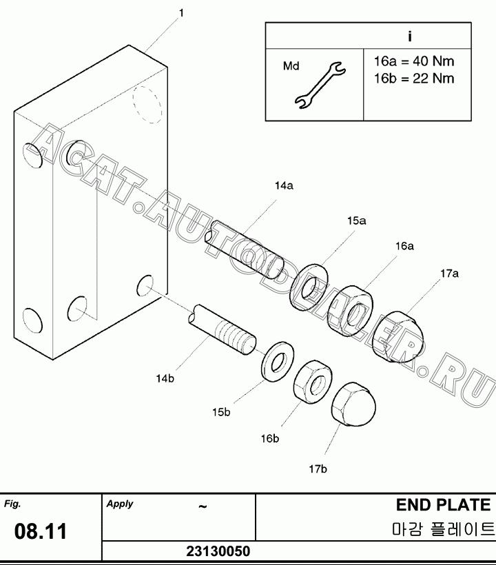 PLATE 23130030.112 для Hanwoo HCP40.15X