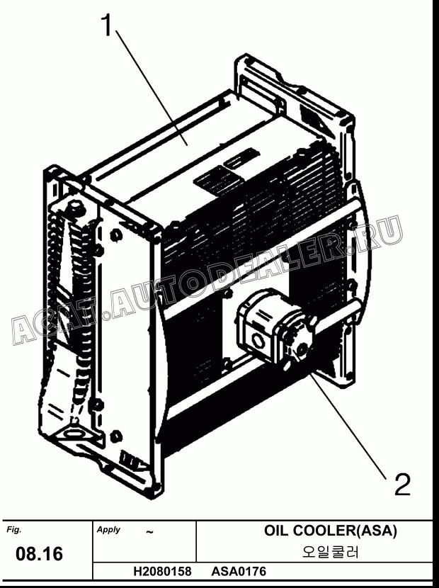 COOLER H2080158-01 для Hanwoo HCP40.15X