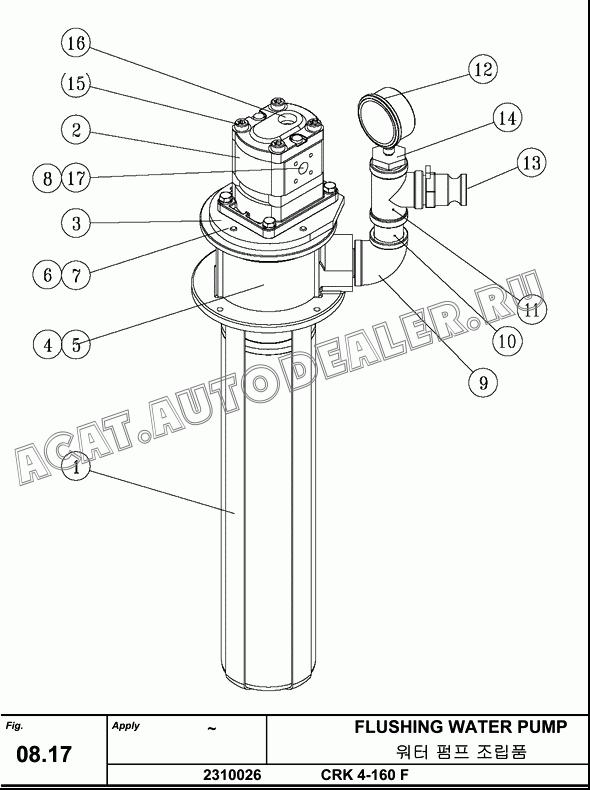 HYD.MOTOR 23130035 для Hanwoo HCP40.15X