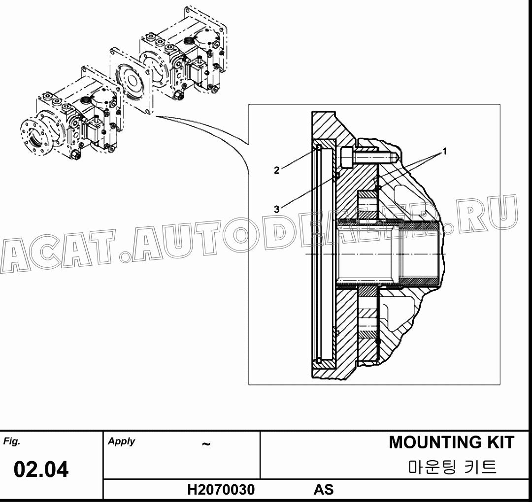 O-RING H2070030-01 для Hanwoo HCP40.15X