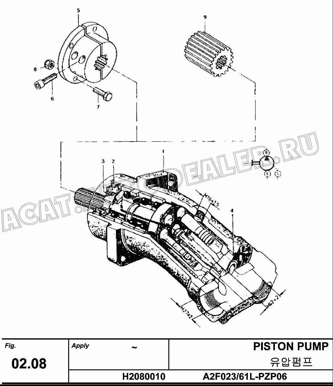 SEAL SET H2080010-01 для Hanwoo HCP40.15X